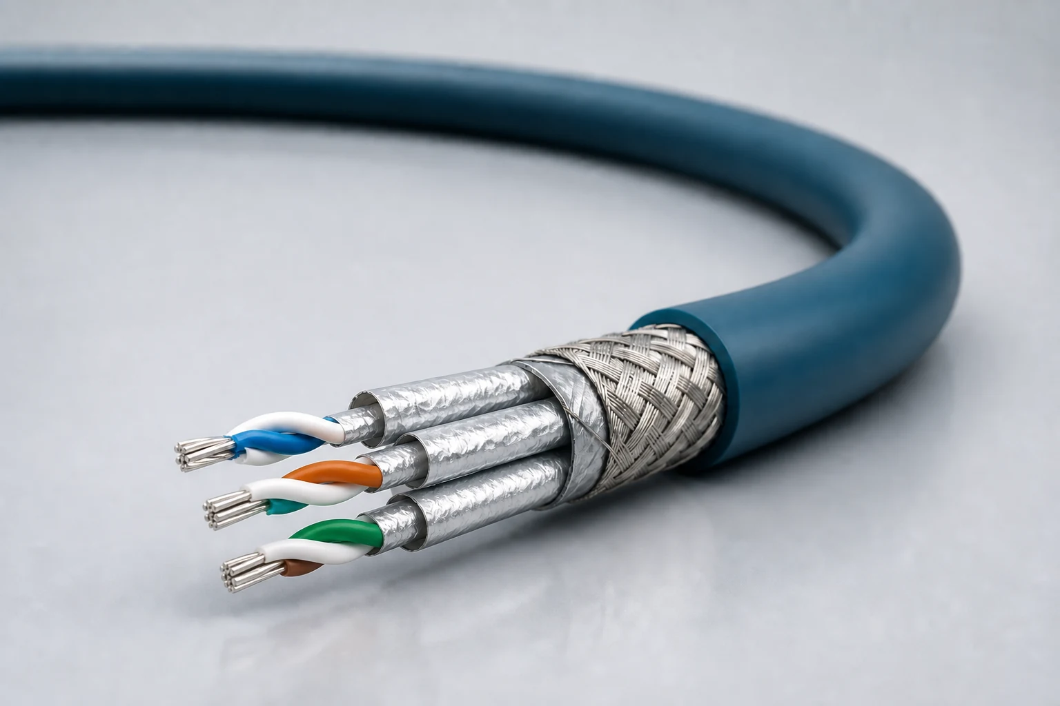 Yidong Telecom four-pair shielded Ethernet cable construction