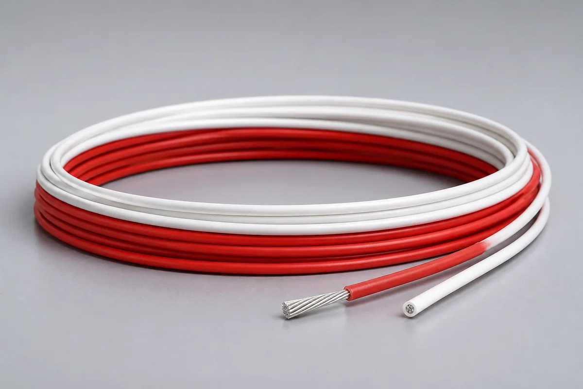 High-performance aerospace power wire construction