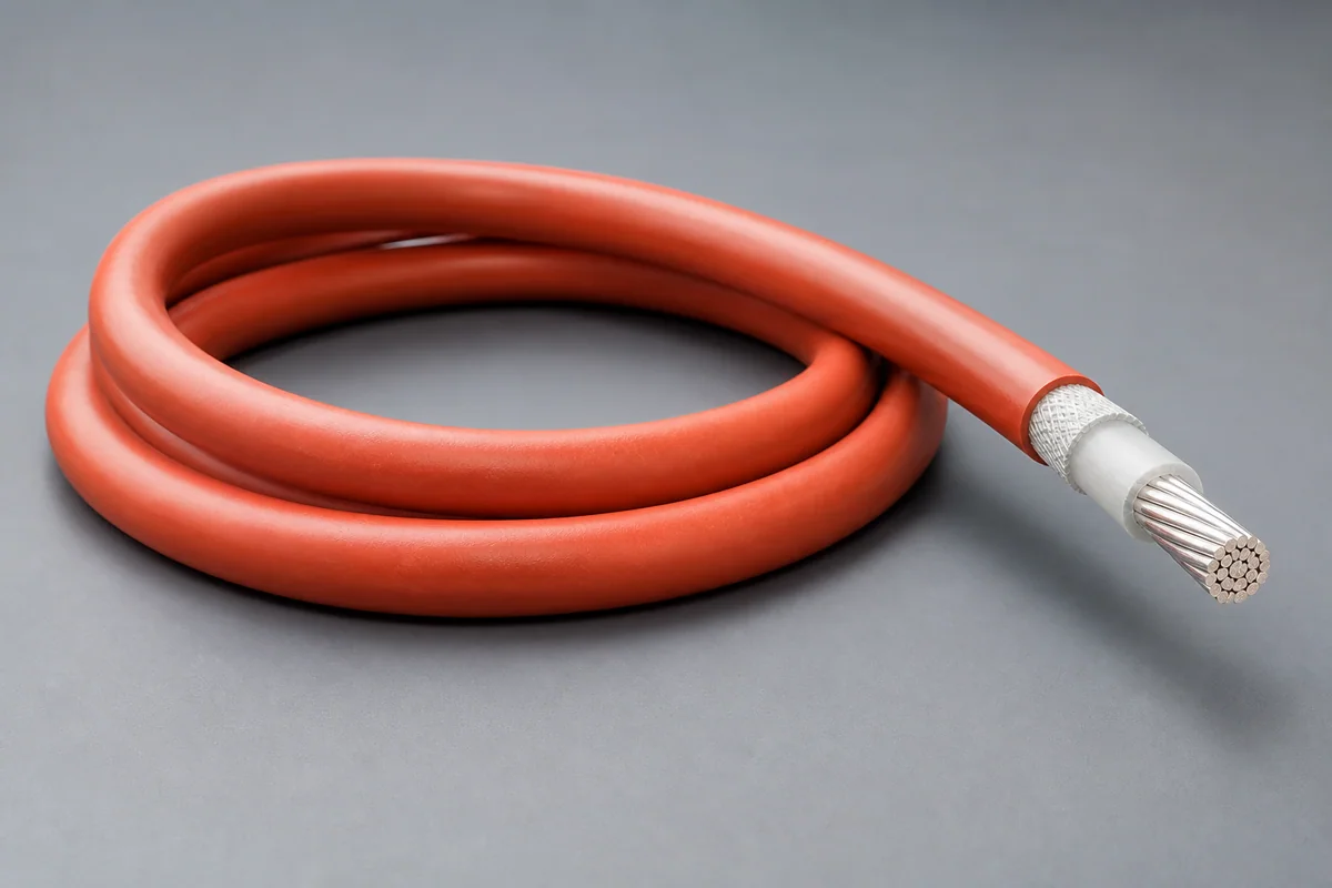 High-voltage aerospace power feeder cable construction