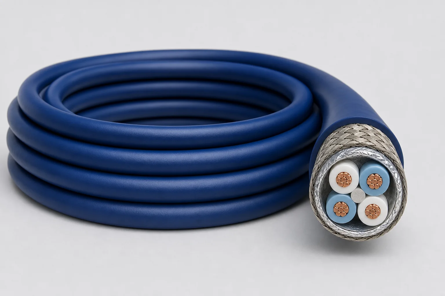 Yidong Telecom symmetrical quad high-speed data cable cross-section