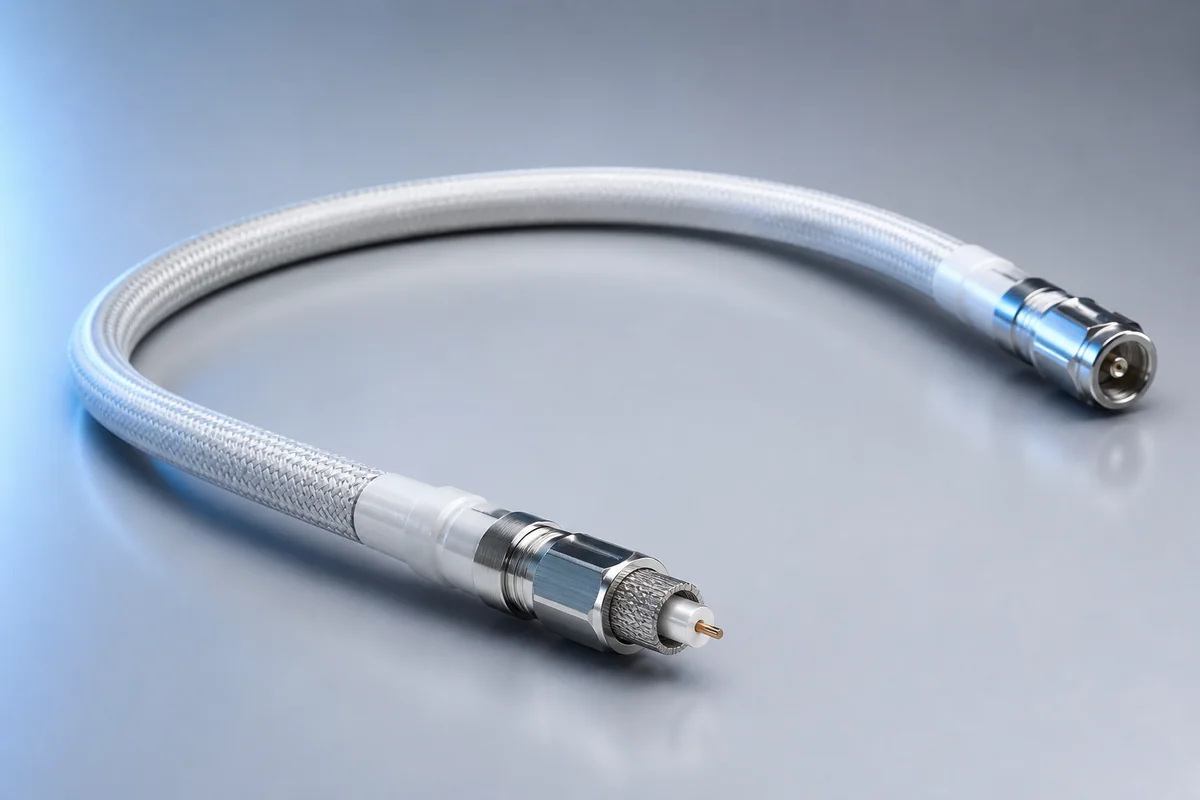 Spaceflight microwave RF coaxial assembly construction