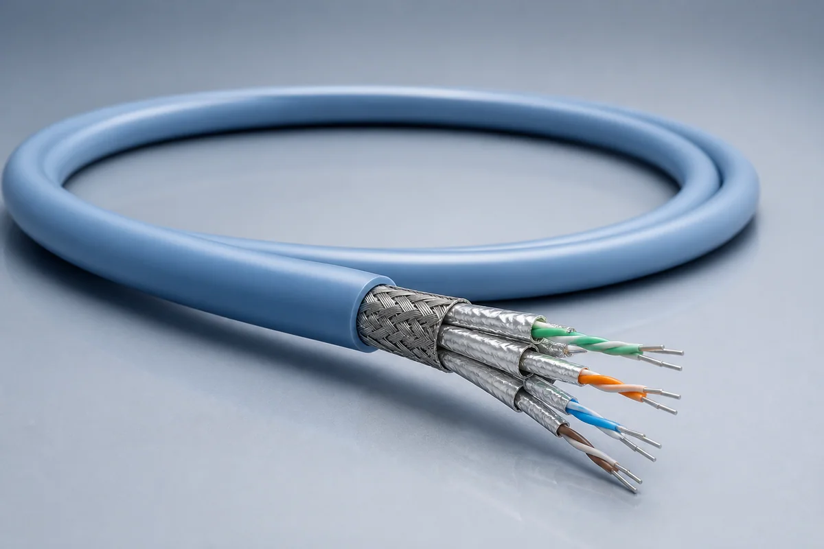 SpaceWire high-speed differential space cable construction