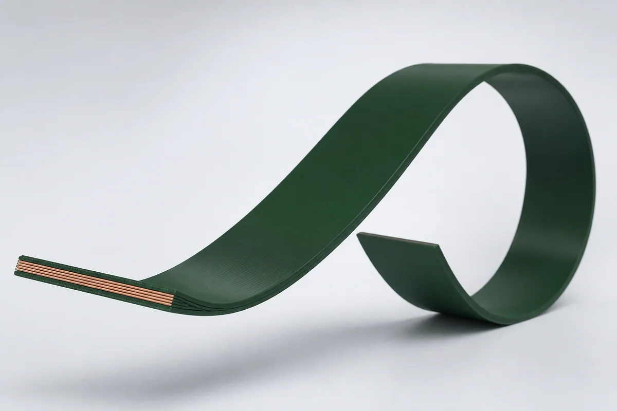 Self-supporting trackless high-flex cable